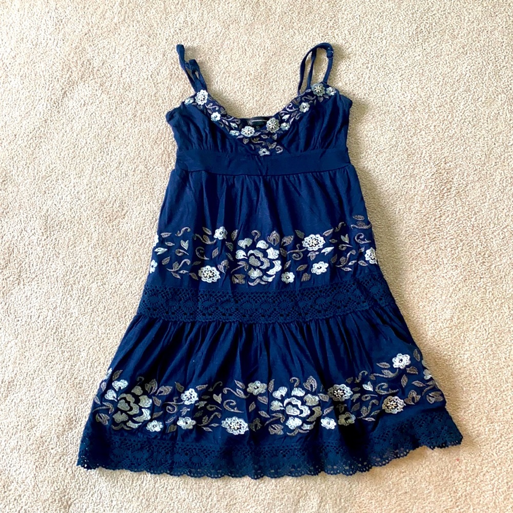 Inc blue pretty summer dress